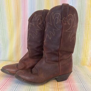 Brown Leather Western Boots